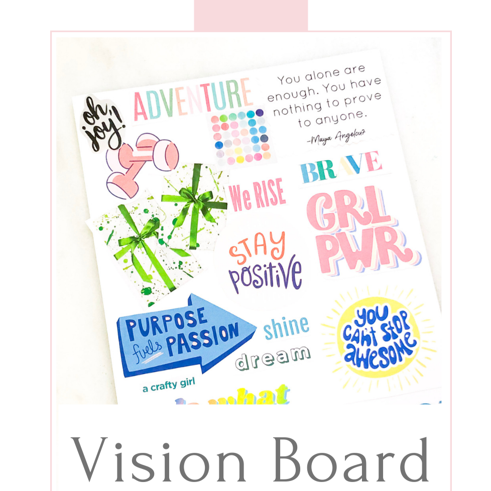 Vision Board Confidence Affirmation Cards Goal Cards 